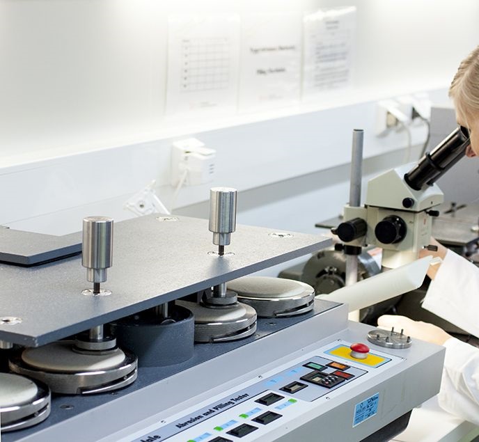 Well-equipped quality control laboratory